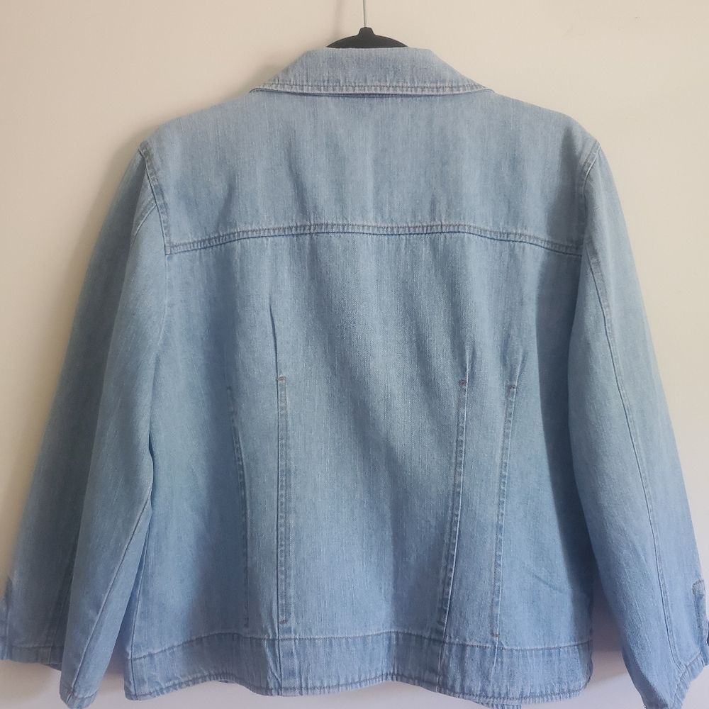 Vintage Bill Blass Lightweight Blue Jean jacket - Picture 2 of 5